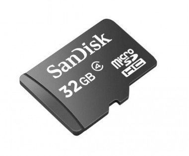 SanDisk MicroSDHC 32GB Class 4 Memory Card